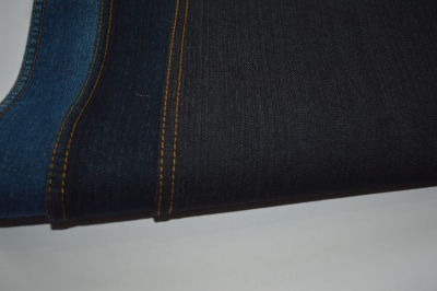 Weft Flax Cotton Polyester Spandex Denim Farbic