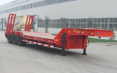 HOT SALE!!! China 60T Three Axle Low Flatbed Semi-trailer