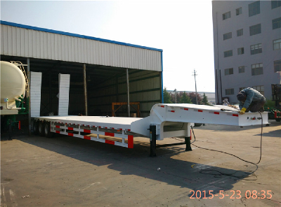 hot sell lowboy semi trailer for truck head