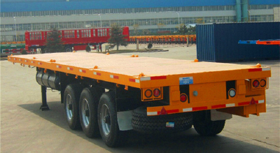 2016 new flatbed container semi-trailer low loader trailer for trucks