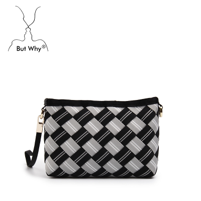 weaving lady clutch bag knitting handbag