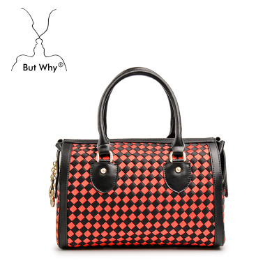 Nylon Boston Zipper women handle tote bag