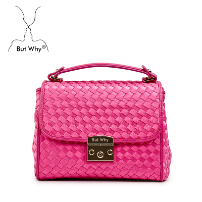 Butwhy small hand-woven nylon tote bag