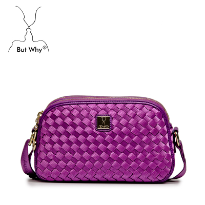 Butwhy small woven messenger bag