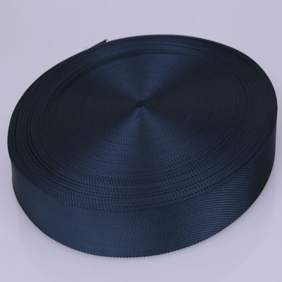 Wholesale 1 1/2'' dark blue twill nylon webbing