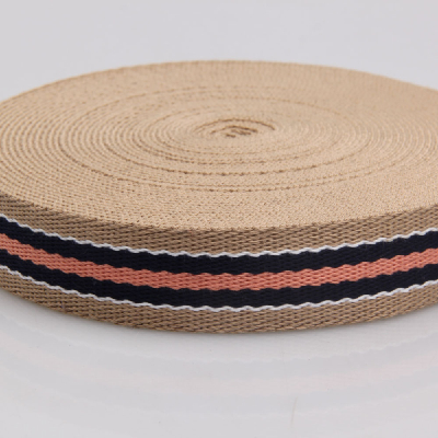 Custom 40mm multicolor cotton webbing for belt