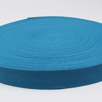 wholesale 1 inch blue cotton webbing for bag handle