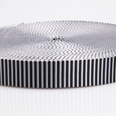 Wholesale black and white 1 1/2 inch nylon webbing
