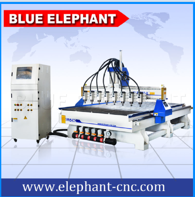 Multipurpose 8 spindles wood cnc router from China