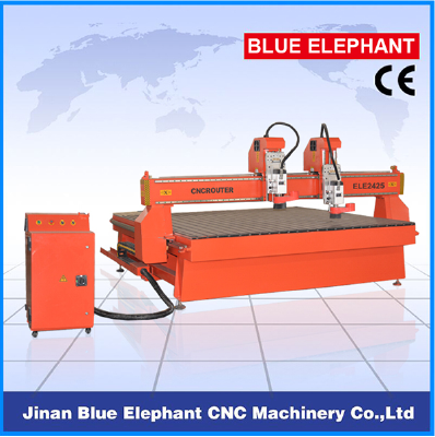 ELE-2425 multi head cnc router/ multi spindle machine