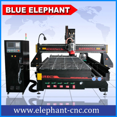 1500*3000mm Furniture Making Machine, 4 Axis Atc CNC Router with Rotary