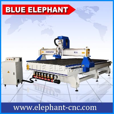 1800*3600mm large bed size plastic furniture making machine ,woodworkingcnc router with high speed spindle motor