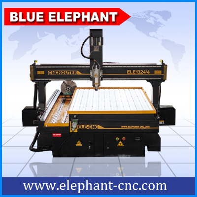 ELE 1324 stone cnc engraving machine , 4 axis cnc router engraver machine