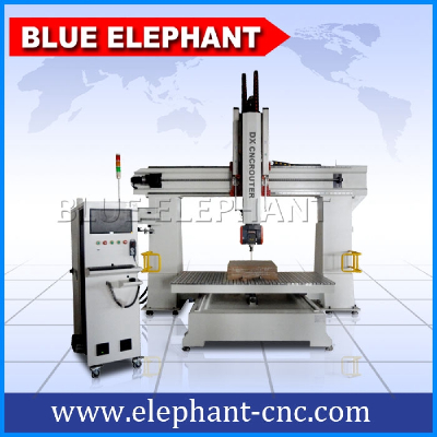 High quality 5 axis cnc router 1224 , 5 axis cnc wood carving machine for wood moulding