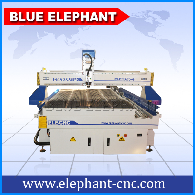 ELE 1325 4 axis cnc woodworking machine , wood cnc router 3d for door making