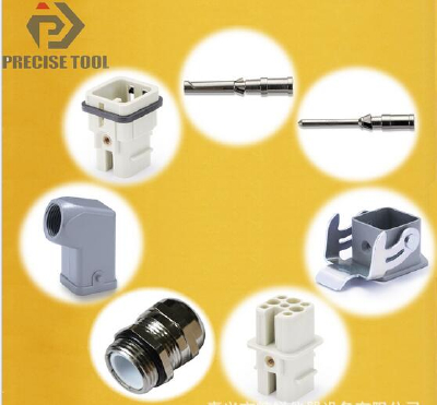 7-pin HD Series heavy-duty connector housing (10A 1.0 square wireterminals) compatible HARTING (HaRTInG