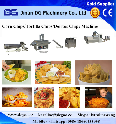 Automatic tortilla chips doritos chips corn chips nachos chipsextrudersnack food production line