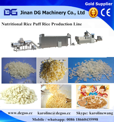 automatic nutritional rice puffed rice instant rice easy cook riceproduction line