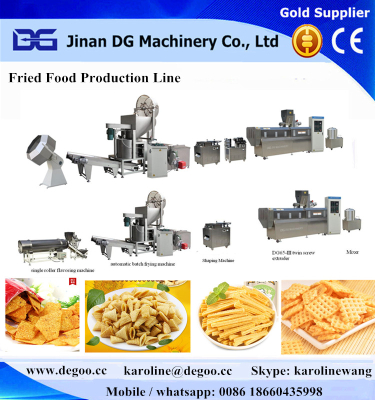 Automatic fried chips food extruder