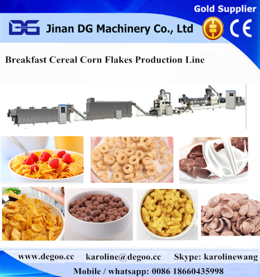 automatic breakfast cereal corn flakes machine