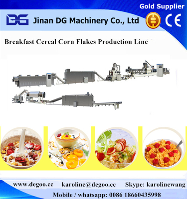 automatic breakfast cereal corn flakes extruder