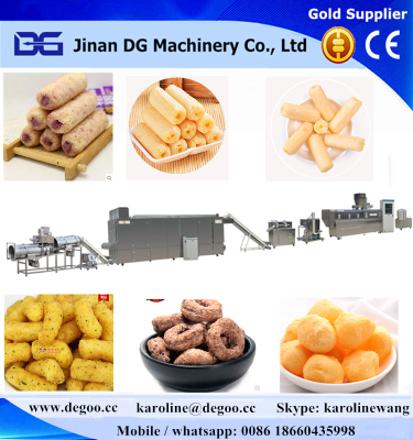 Automatic Corn Puff Snacks Food Twin Screw Extruder