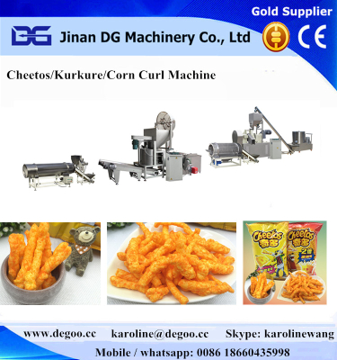 Automatic Cheetos Corn curl Kurkure Nik Naks making machine