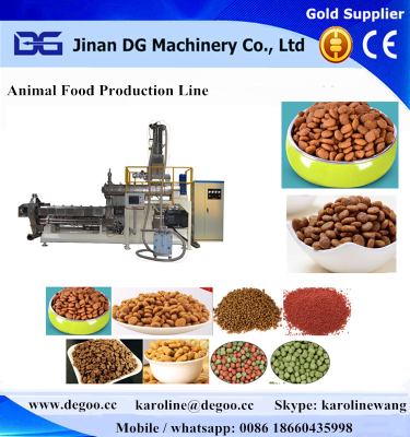 Automatic dog food cat food bird food extruder processing line