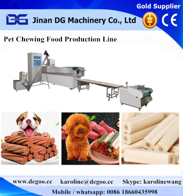 Automatic Cat Dog Chewing Treat Food Extruder Machine