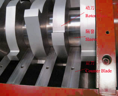 rubber recycling machine / rubber tyre shredder/Double Shaft Shredder