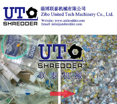 medical waste shredder/ Double Shaft Shredder/ Twin Shaft Shredder / Two Rollers Shredder/ Plastic Shredder/ Tyre Shredder