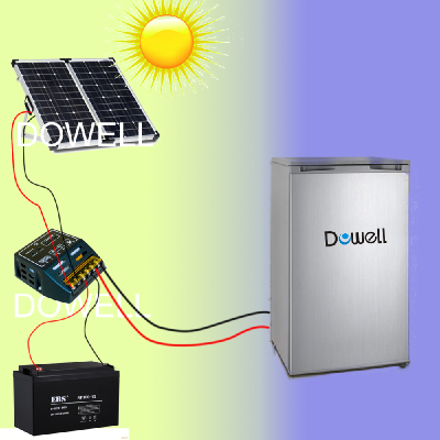  DOWELL 12V DC Solar refrigerator 100L