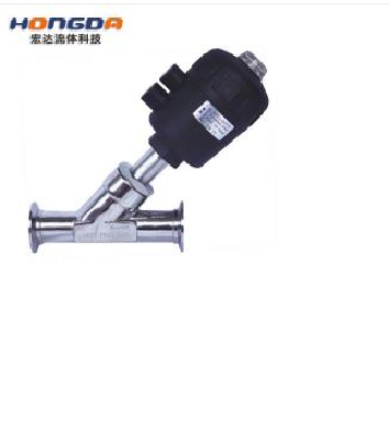 304 sanitary pneumatic angle seat valve