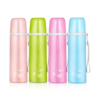 500 ml 304 stainless steel vacuum cup with rope handle