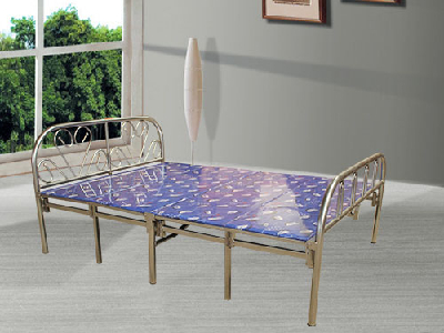 Powder Coated Cheap Home Furniture Metal Single Iron Bed