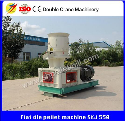 SKJ350 500KG/H flat die wood pellet press/pellet machine/pellet mill