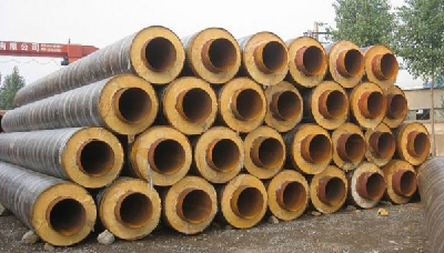 supply steel sleeve steel steam thermal insulation pipe