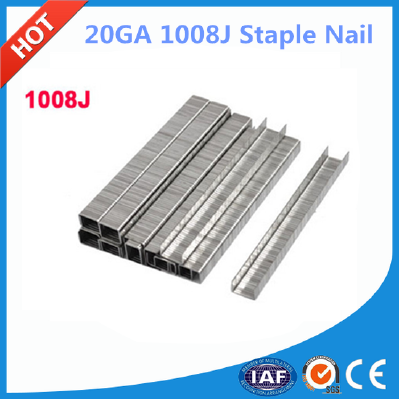 20GA Staple Nail 10J Series 1008J Pneumatic Gun Nails U Type Nail