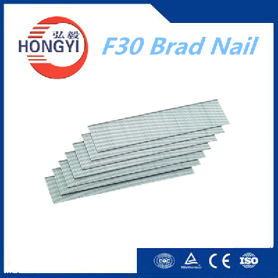 Galvanized Steel Nail F30 Brad Nail 18GA Pneumatic Gun Nail