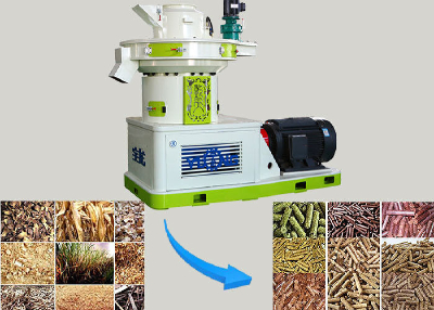 Vertical Ring Die Sawdust Granulator Biomass Pellet Machine with CE Approved