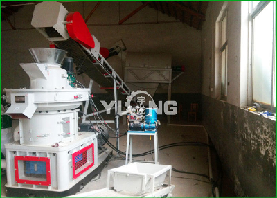 Straw Grass Biomass Pellet Machine 2T / H Pellet Mill For 2 - 8mm Fuel Pellets
