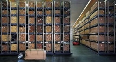 large storage 3 depth push back shelving