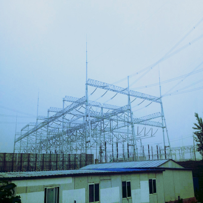 500 kV Power Transmission Steel Tube Substation Structure,Lattice Tower,Angular Tower