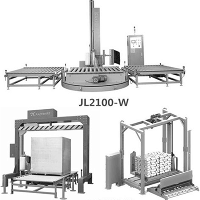 Automaitc pallet packing line for packing bags, boxes