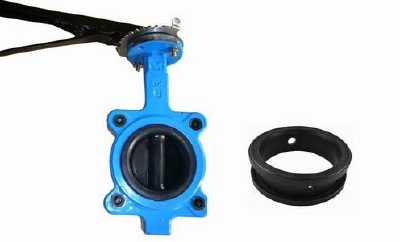 EPDM/Silicone/polyethylene rubber butterfly damper butterfly valve