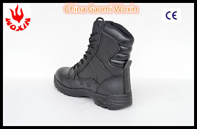 Mens Black Genuine Leather Military boots 2015- 2016