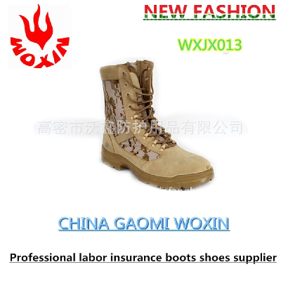 2016 Factory price suede leather military combat safty desert boot