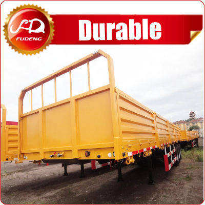 China supplier flatbed trucks and trailers with side wall fortransportcontainer and bulk cargo