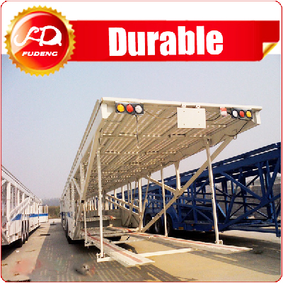 Manufacturer supplier cheap price Tri axle Skeleton Car Transport SemiTruck Trailer / Car Carrier Trailer For Sale