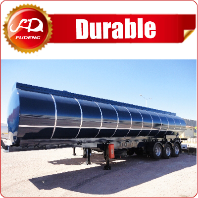 3 axle crude oil bitumen asphalt tank semi trailer export to Dubai